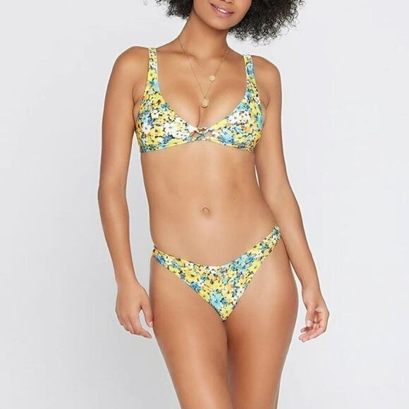 L*Space Printed Cabana Bitsy Bikini Bottom Small - Picture 1 of 8